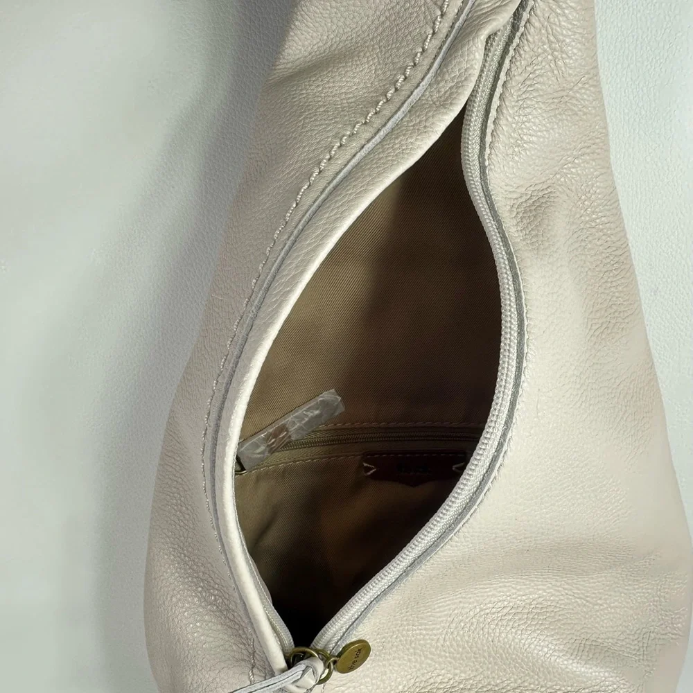 NWT Women’s The Sak Geo Ivory Leather Sling Bag/Backpack - Picture 7 of 10